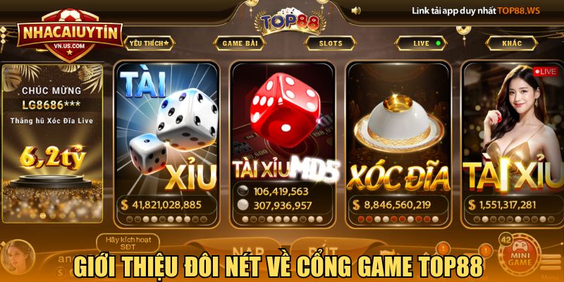 Giới thiệu đôi nét về cổng game Top88